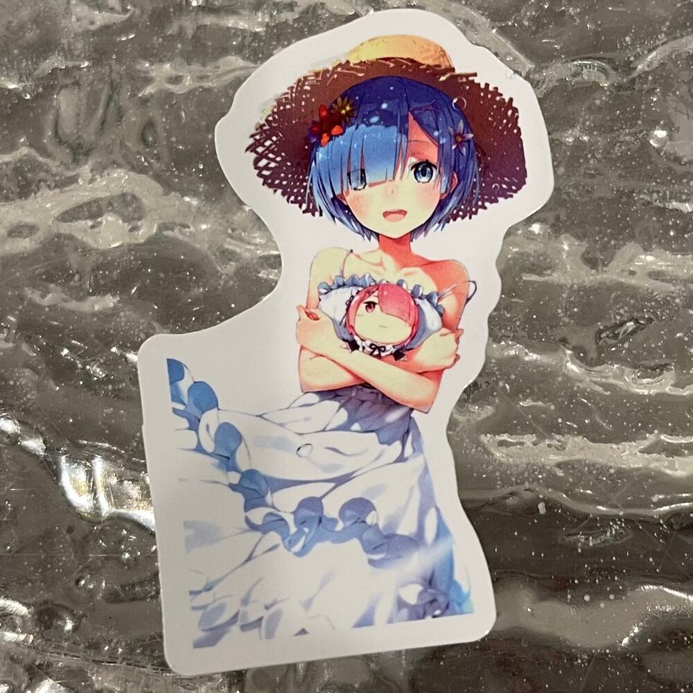 5/$10 Waterproof Vinyl Sticker- Re:Zero − Starting Life in Another World